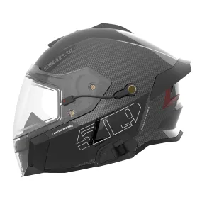 509 Delta V Carbon Commander Snowmobile Helmet Legacy Black