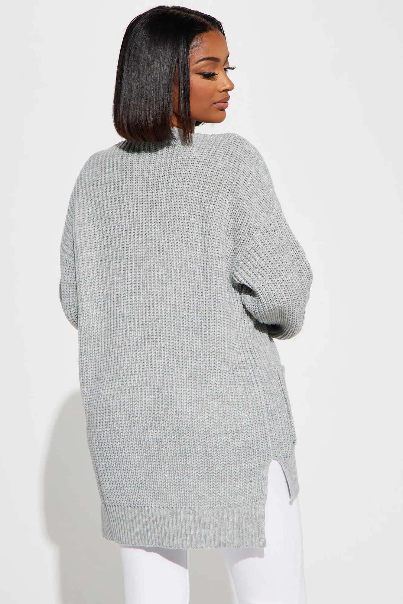 Always Stayin' Close Cardigan - Heather Grey
