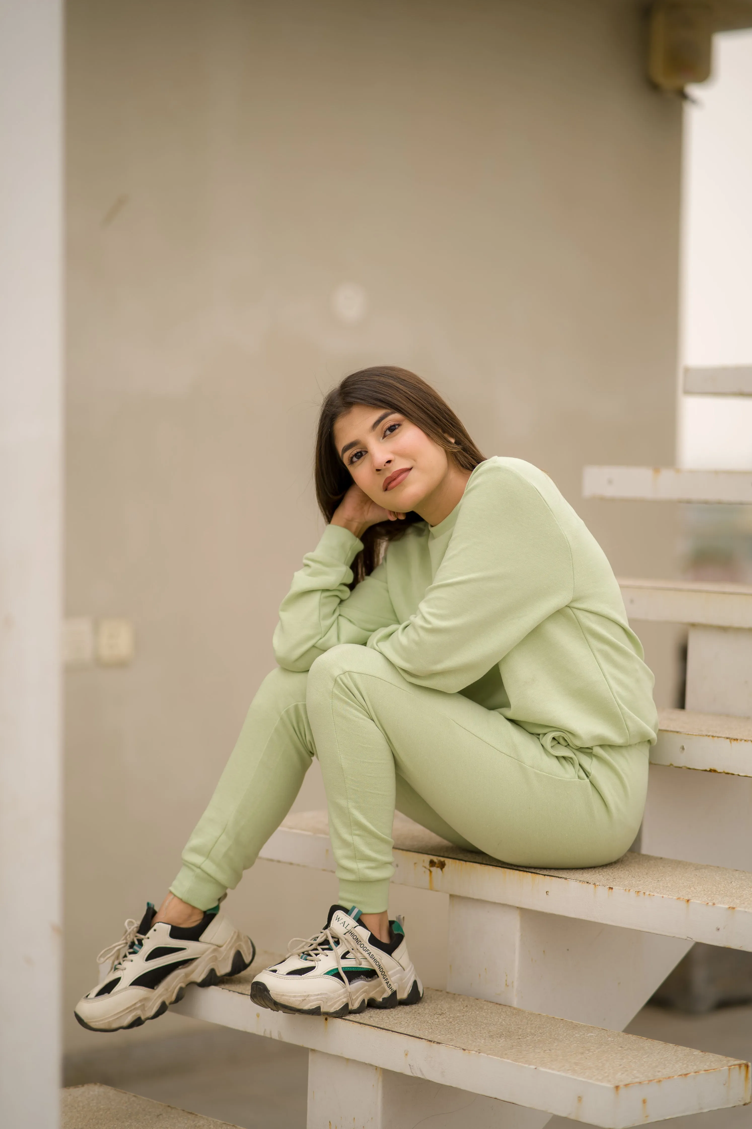 BASIC TERRY CO-ORD SET - Green