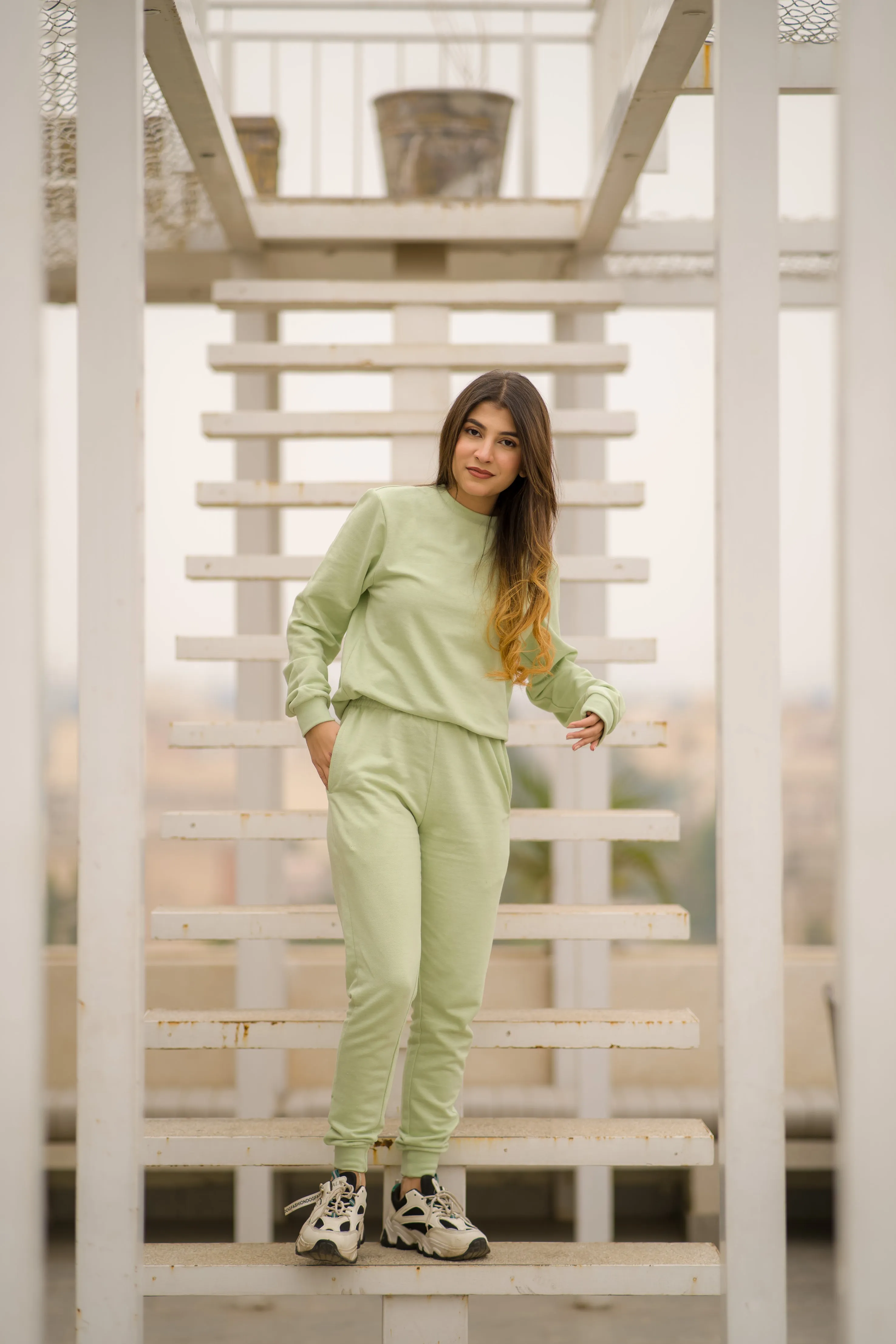 BASIC TERRY CO-ORD SET - Green