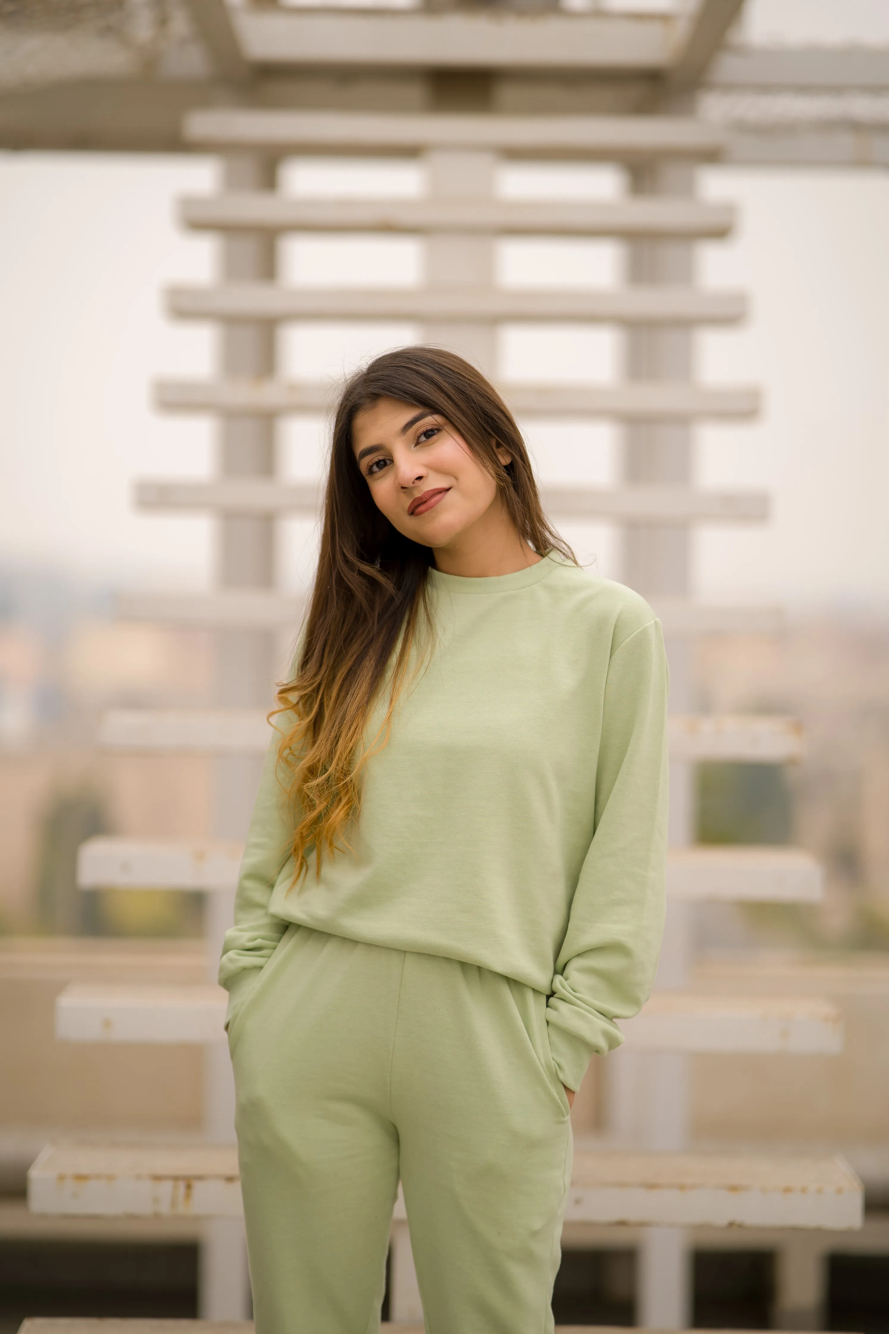 BASIC TERRY CO-ORD SET - Green