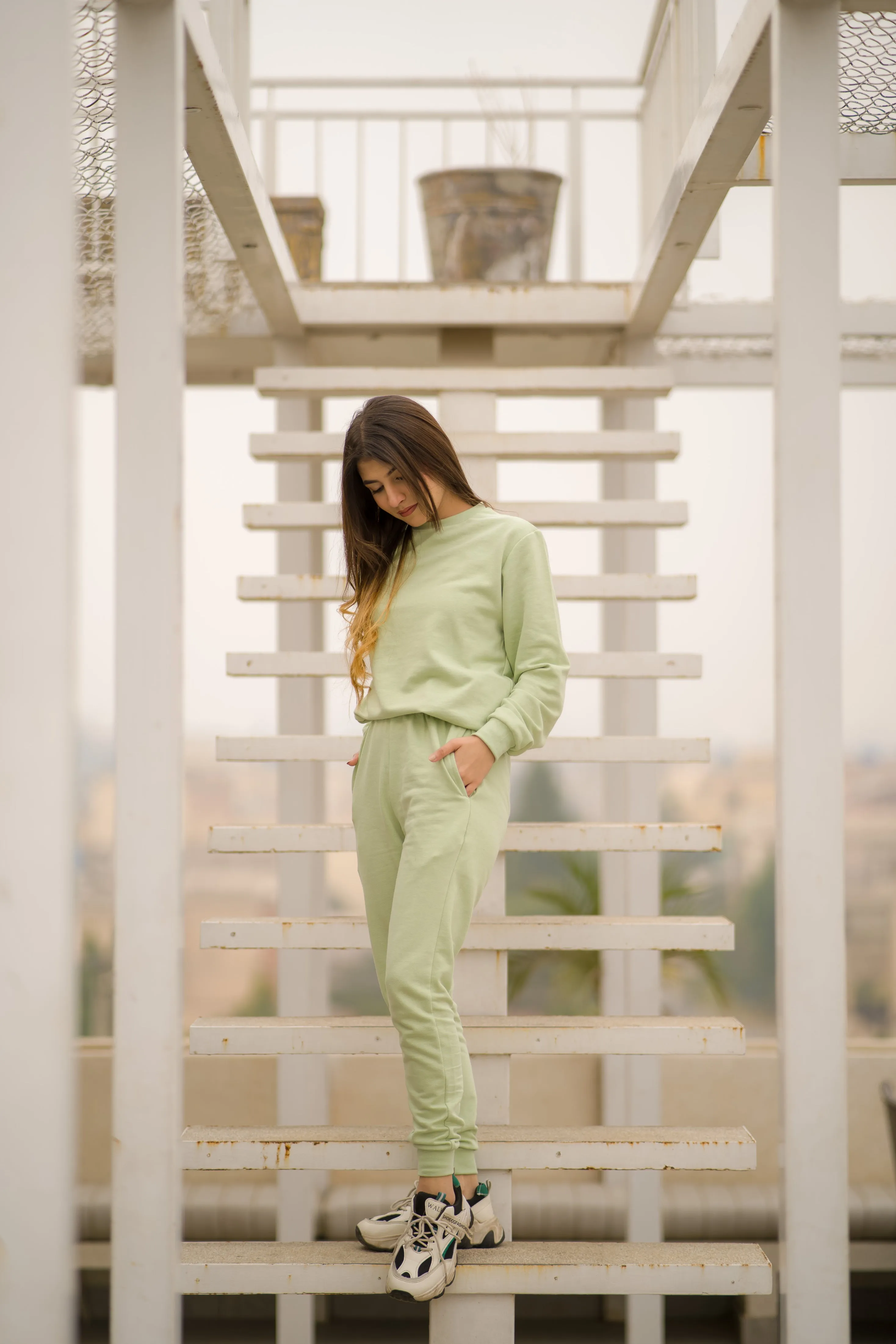 BASIC TERRY CO-ORD SET - Green