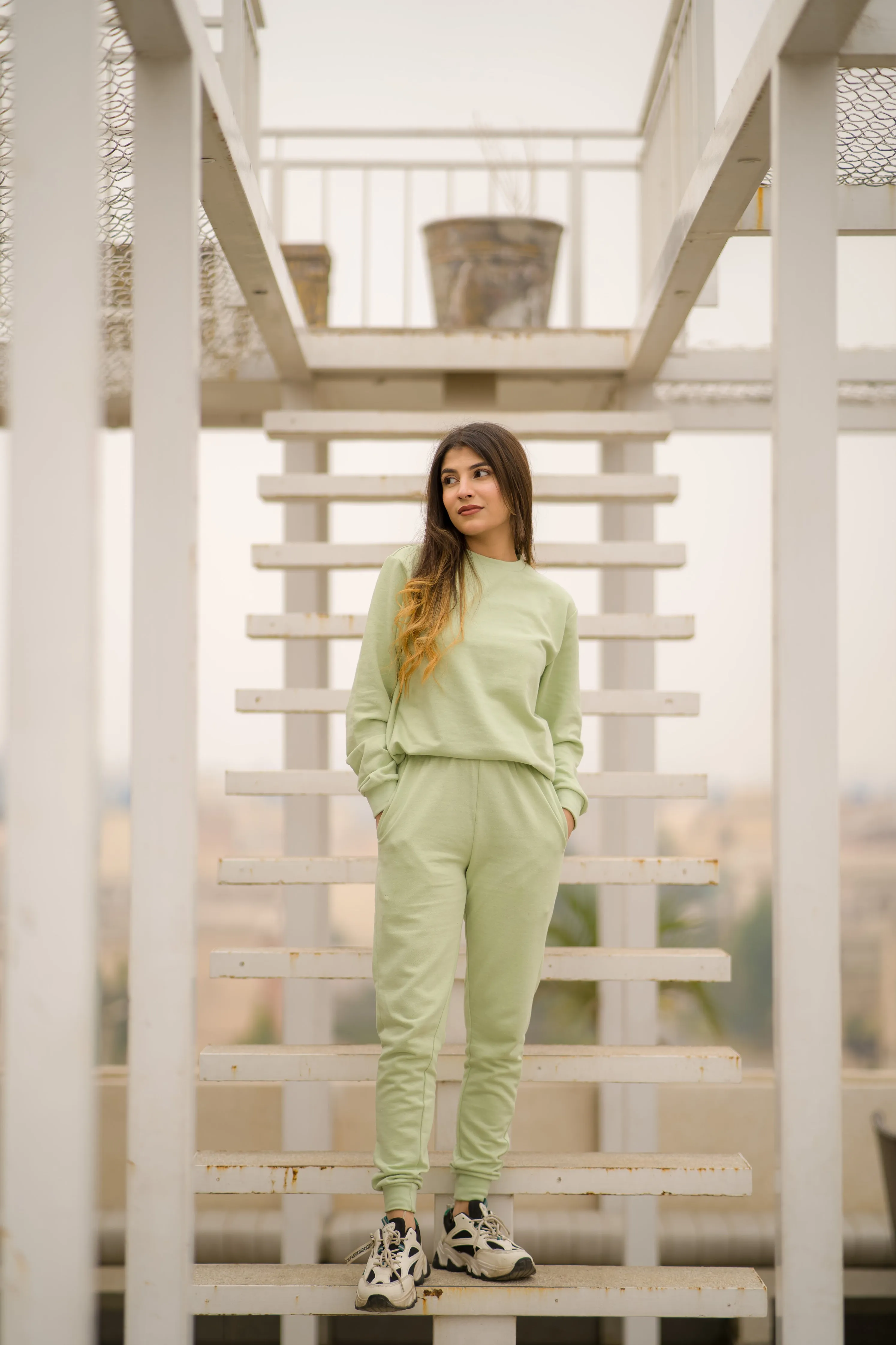 BASIC TERRY CO-ORD SET - Green