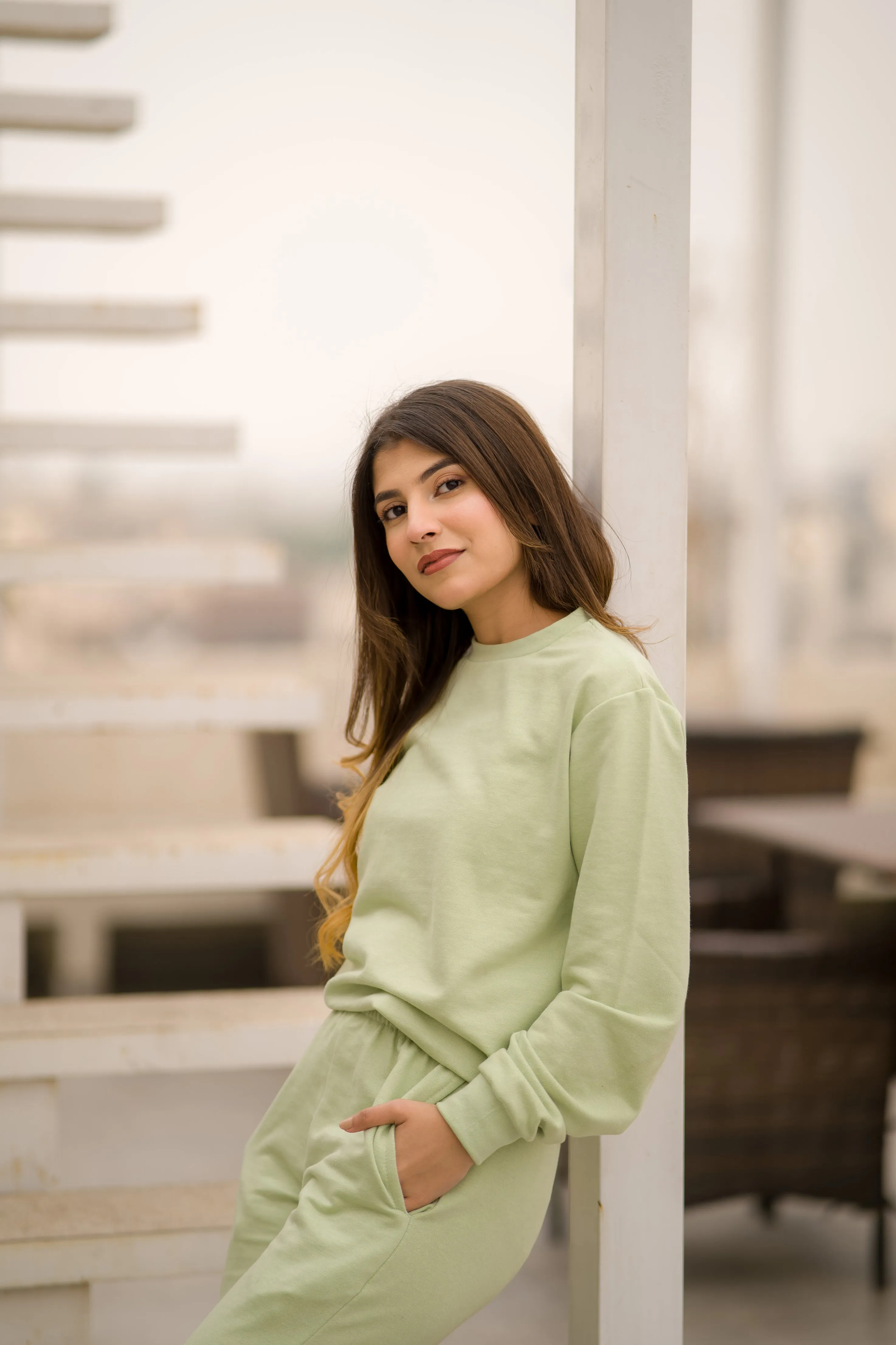 BASIC TERRY CO-ORD SET - Green