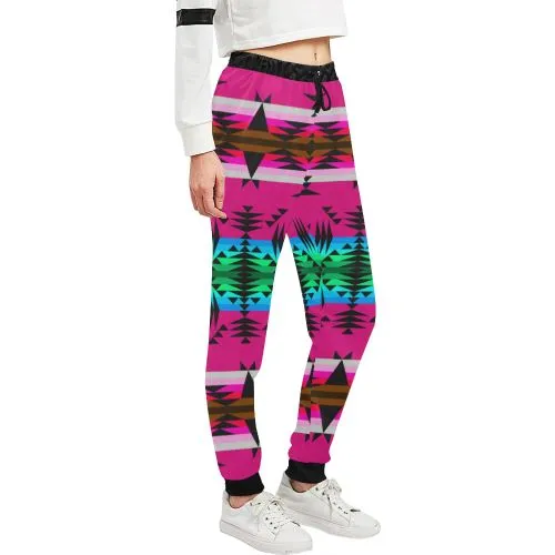 Between the Mountains Pink Women's Sweatpants