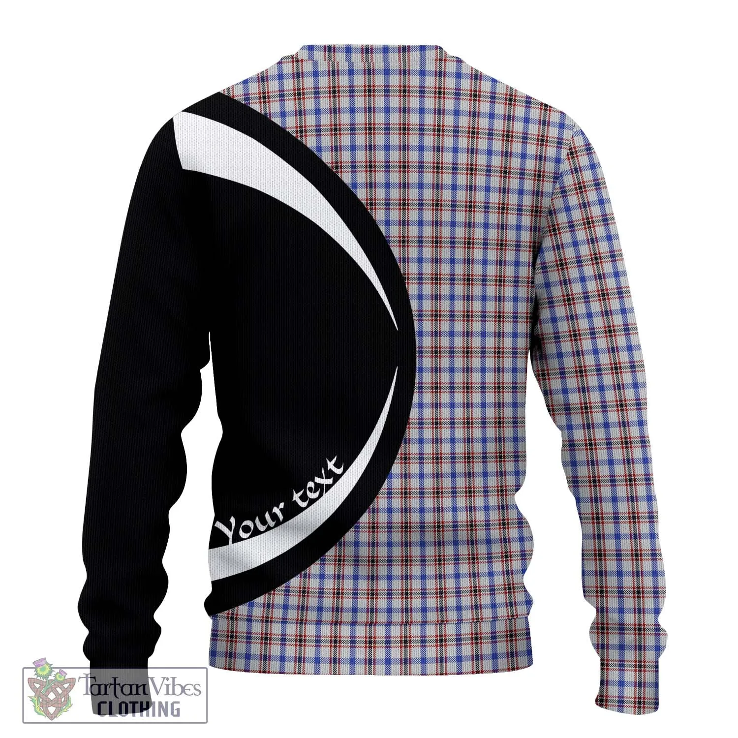 Boswell Tartan Ugly Sweater with Family Crest Circle Style
