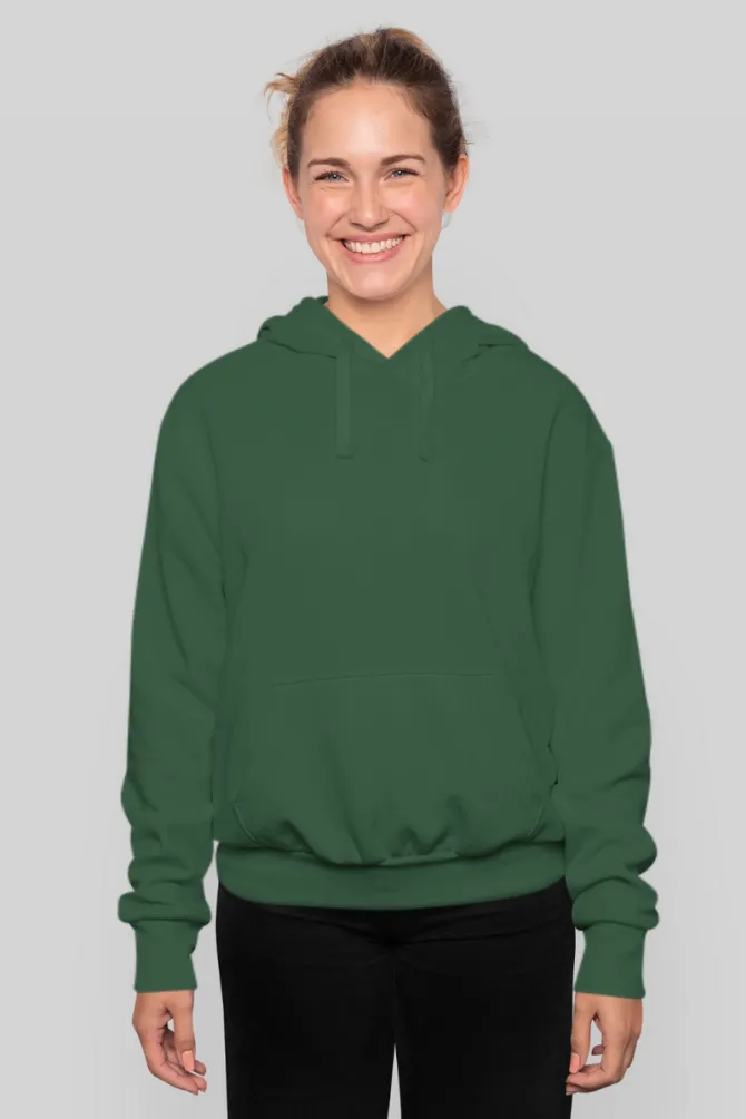 Bottle Green Hoodie for women