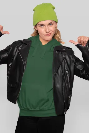 Bottle Green Hoodie for women