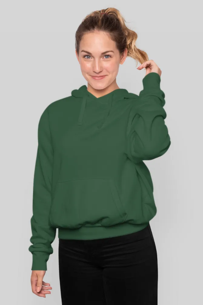 Bottle Green Hoodie for women