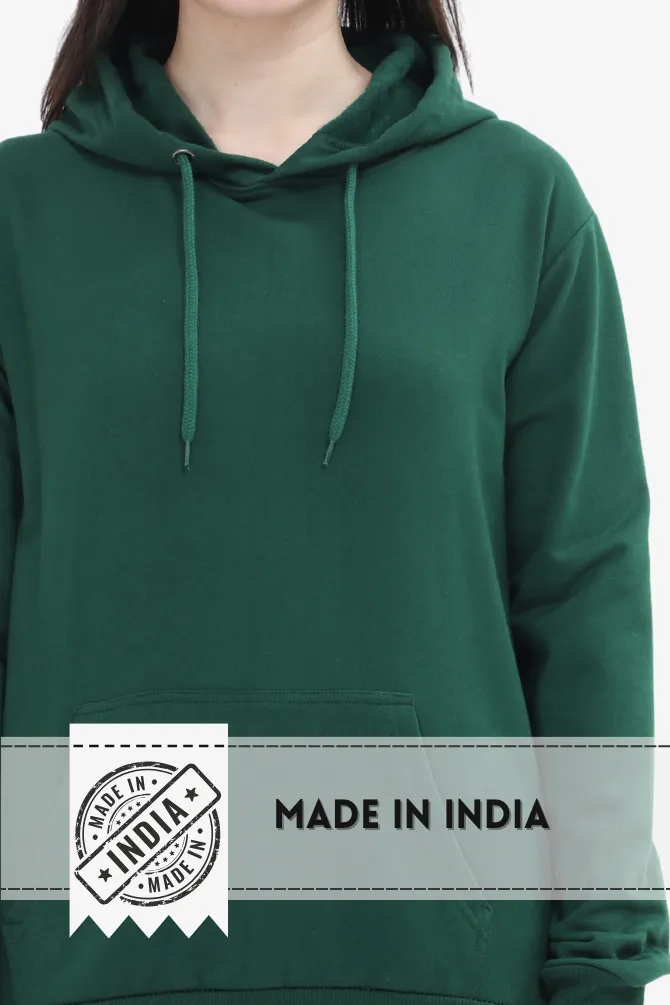 Bottle Green Hoodie for women