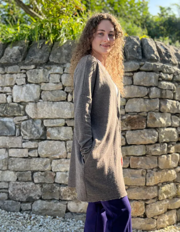 By Basics Two Way Cardigan in Earth Melange
