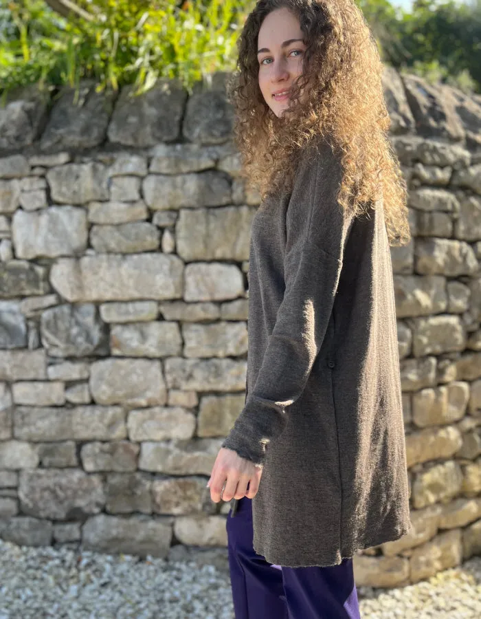 By Basics Two Way Cardigan in Earth Melange