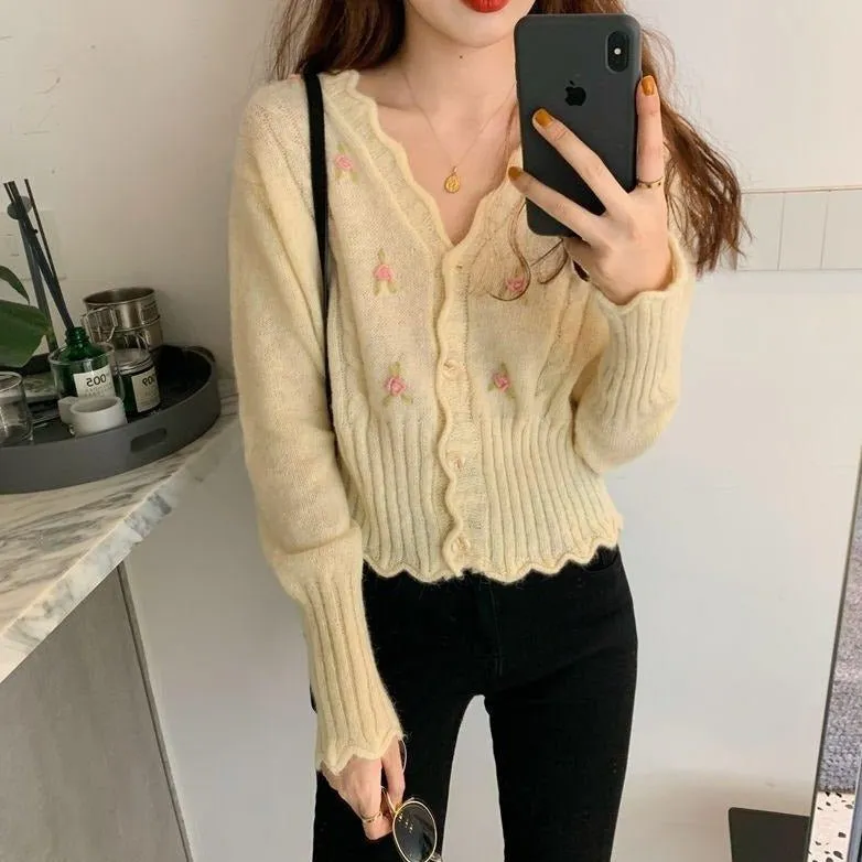 Cardigan à fleurs