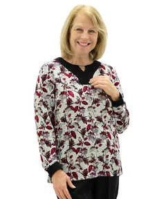 Fashionable Soft Open Back Adaptive Top For Women