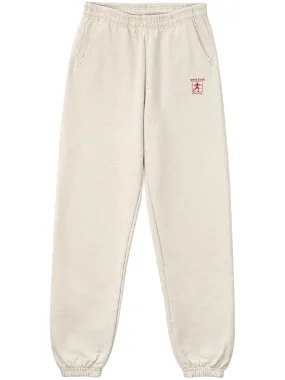 logo-print knitted track pants