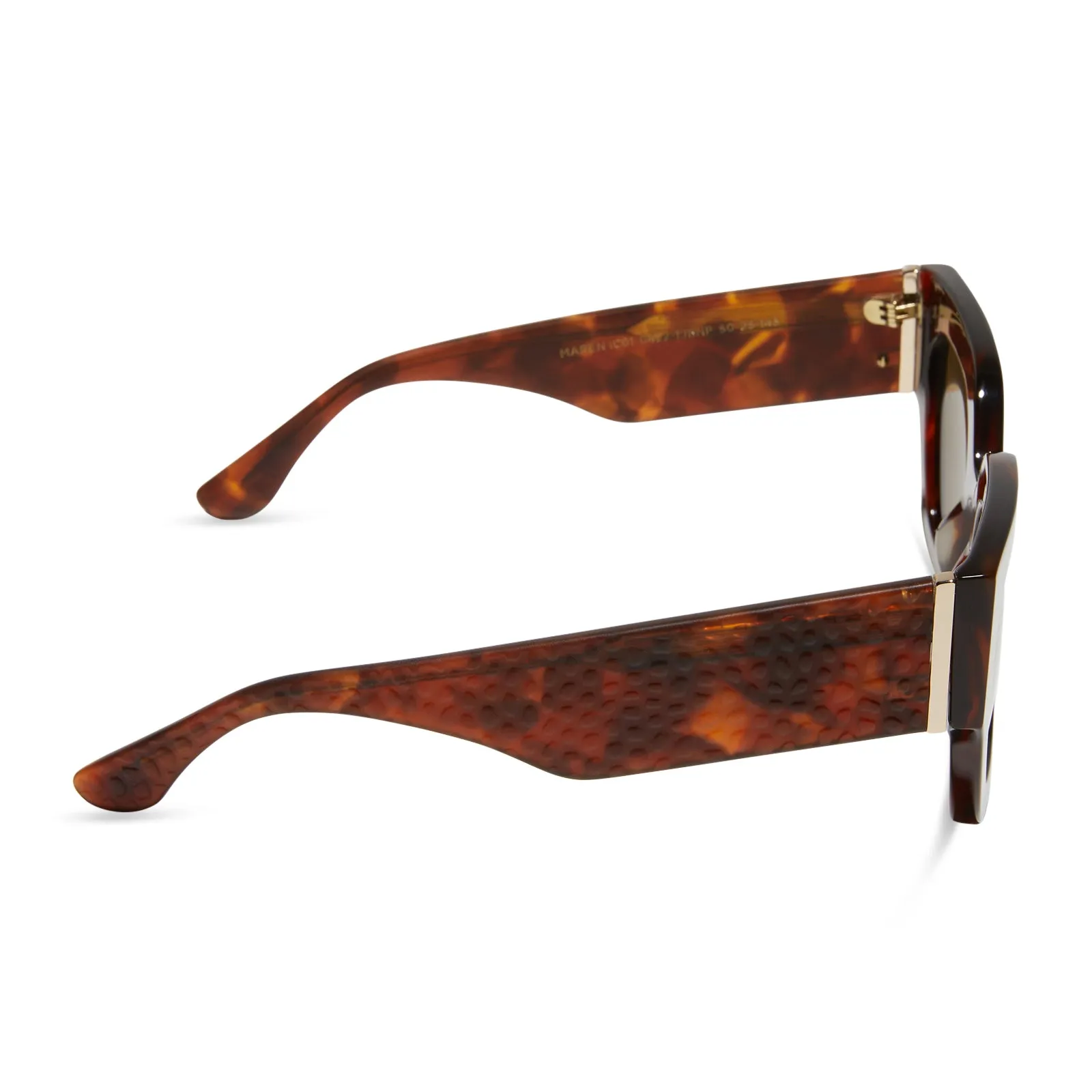 MAREN - SALTED CARAMEL TORTOISE   BROWN   POLARIZED SUNGLASSES