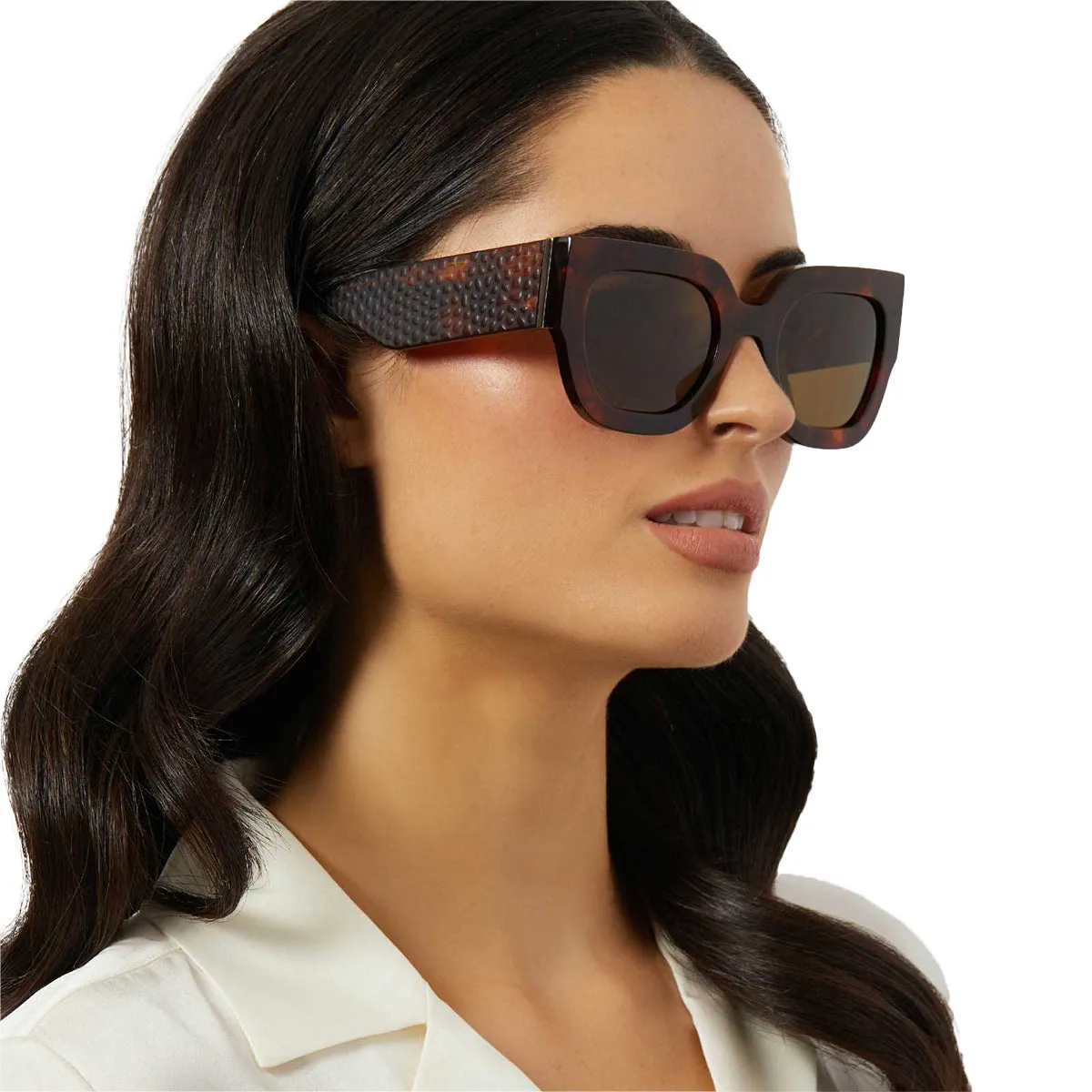 MAREN - SALTED CARAMEL TORTOISE   BROWN   POLARIZED SUNGLASSES