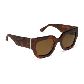 MAREN - SALTED CARAMEL TORTOISE   BROWN   POLARIZED SUNGLASSES