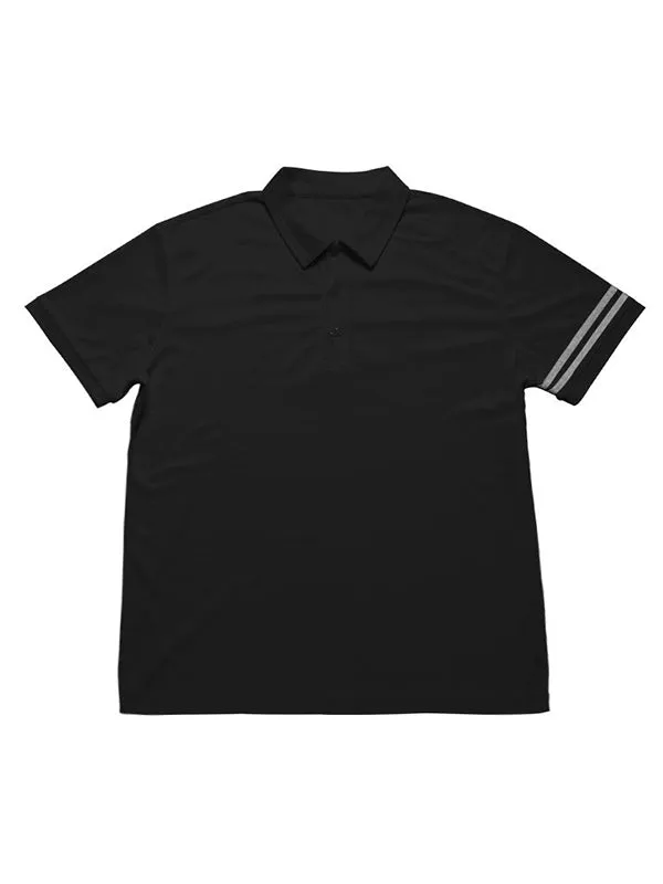 Men's Contrast Striped Polo Short Sleeve Tee
