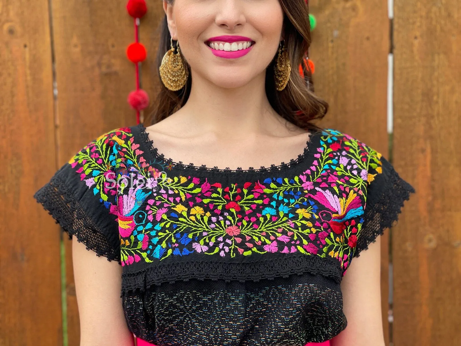 Mitla Floral Largo Dress