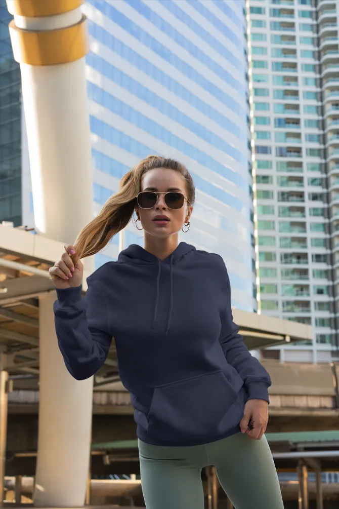 Navy Blue Hoodie for women