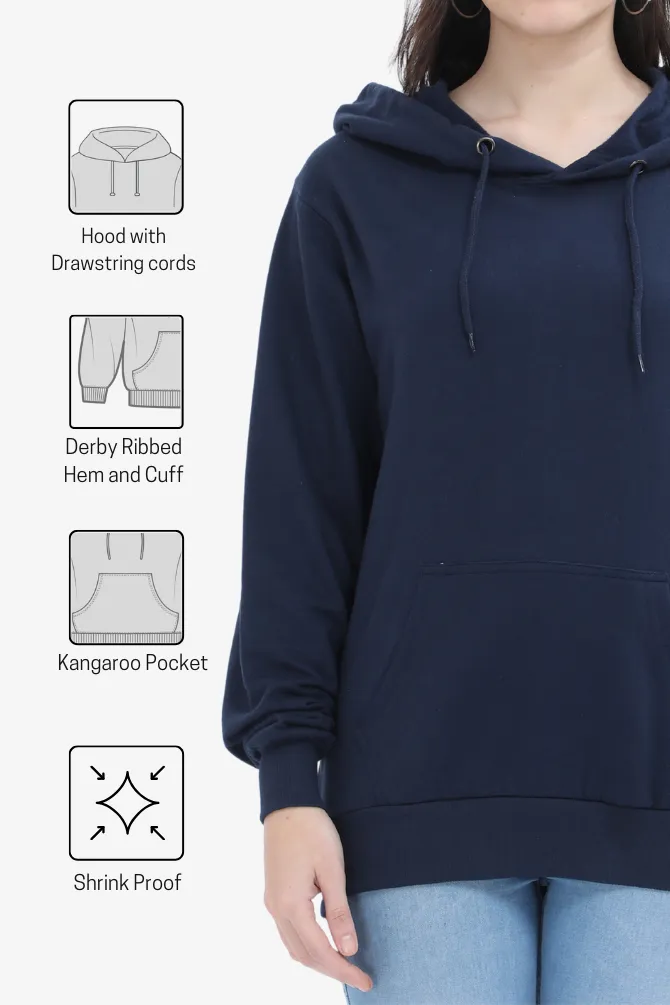 Navy Blue Hoodie for women