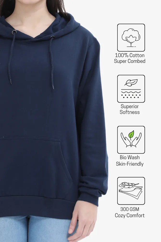 Navy Blue Hoodie for women