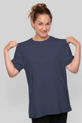 Navy Blue Oversized T-shirt for women