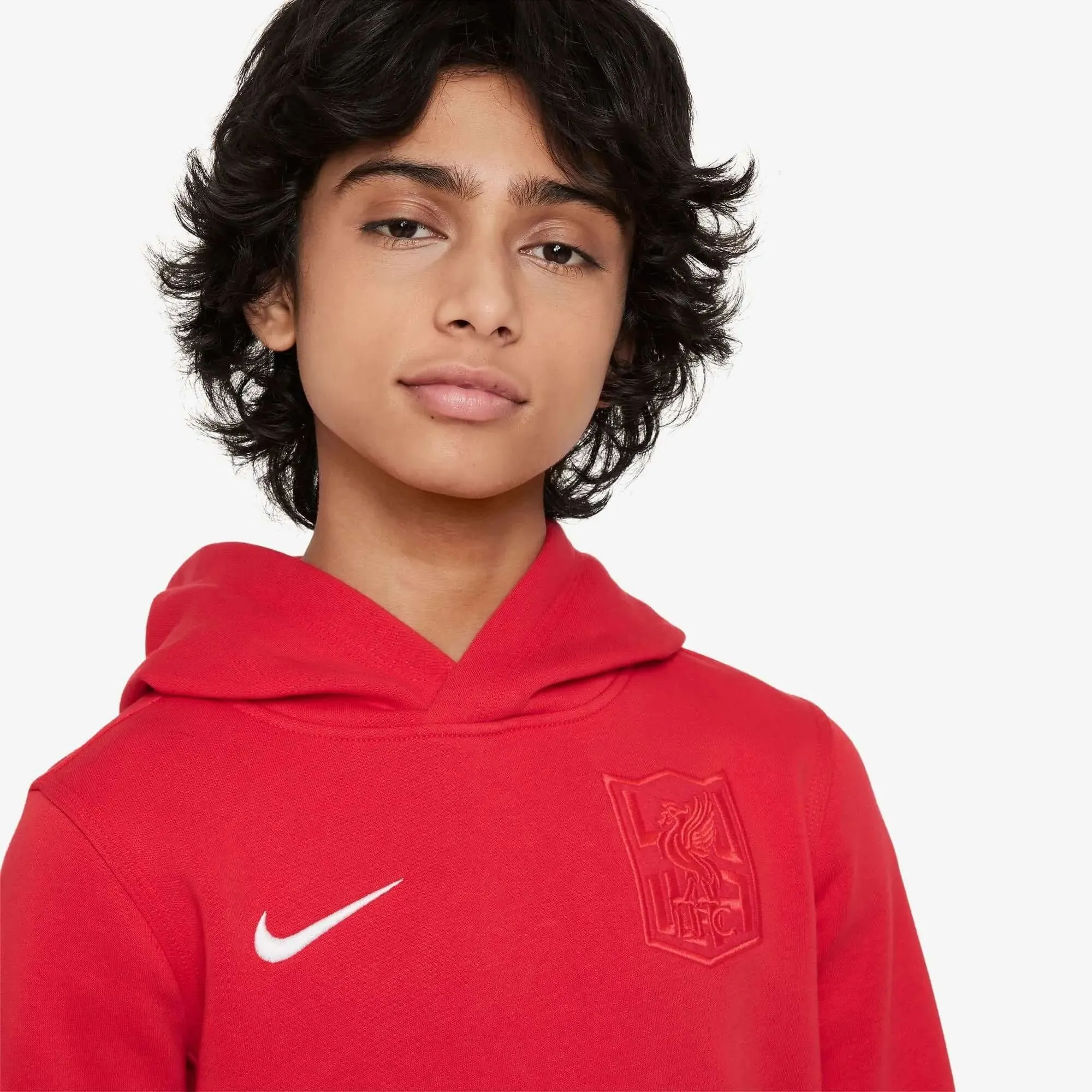 Nike 2024-25 Liverpool Youth Club Pullover Hoodie