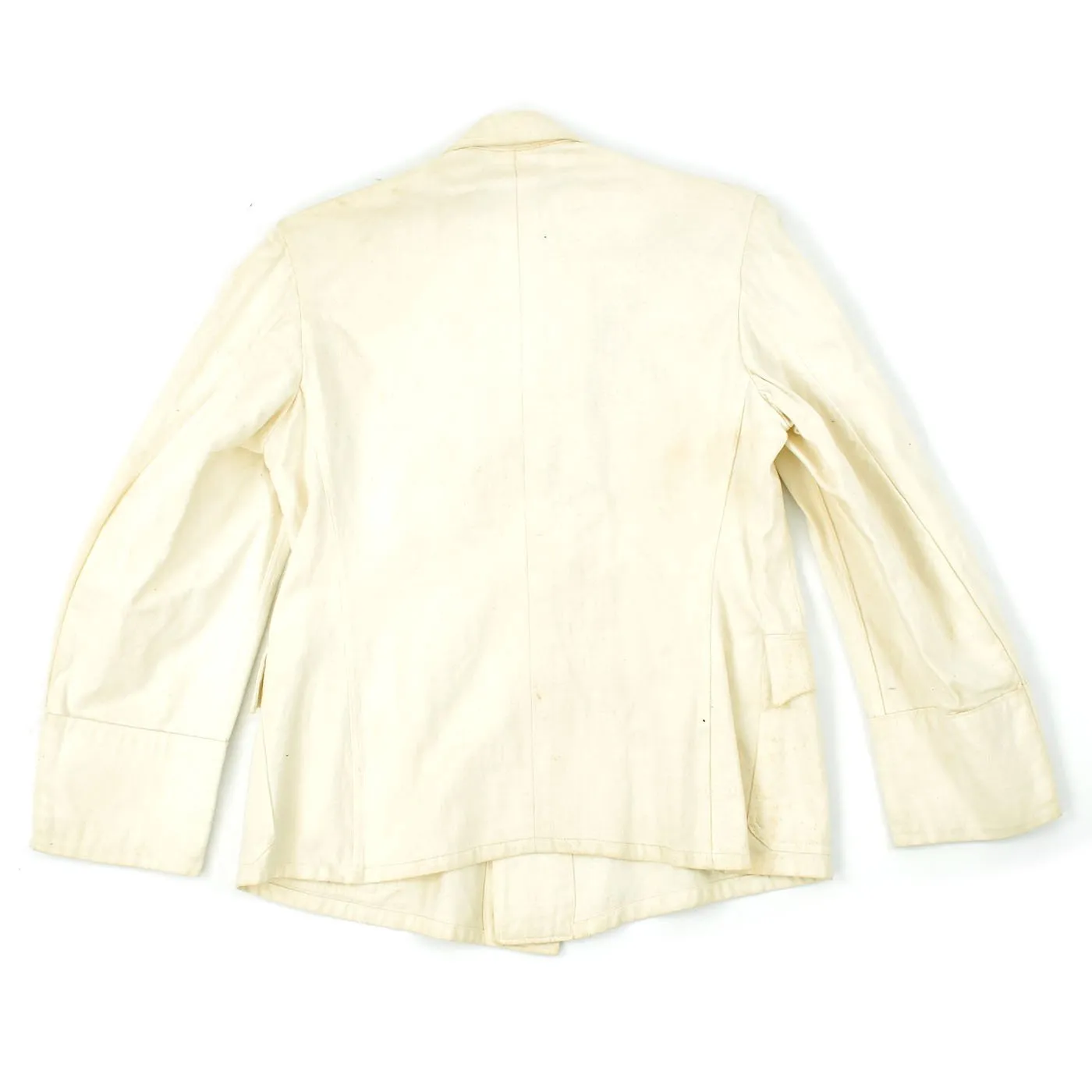 Original German WWII Kriegsmarine Oberleutnant White Summer Tunic with Officer Brocade Belt