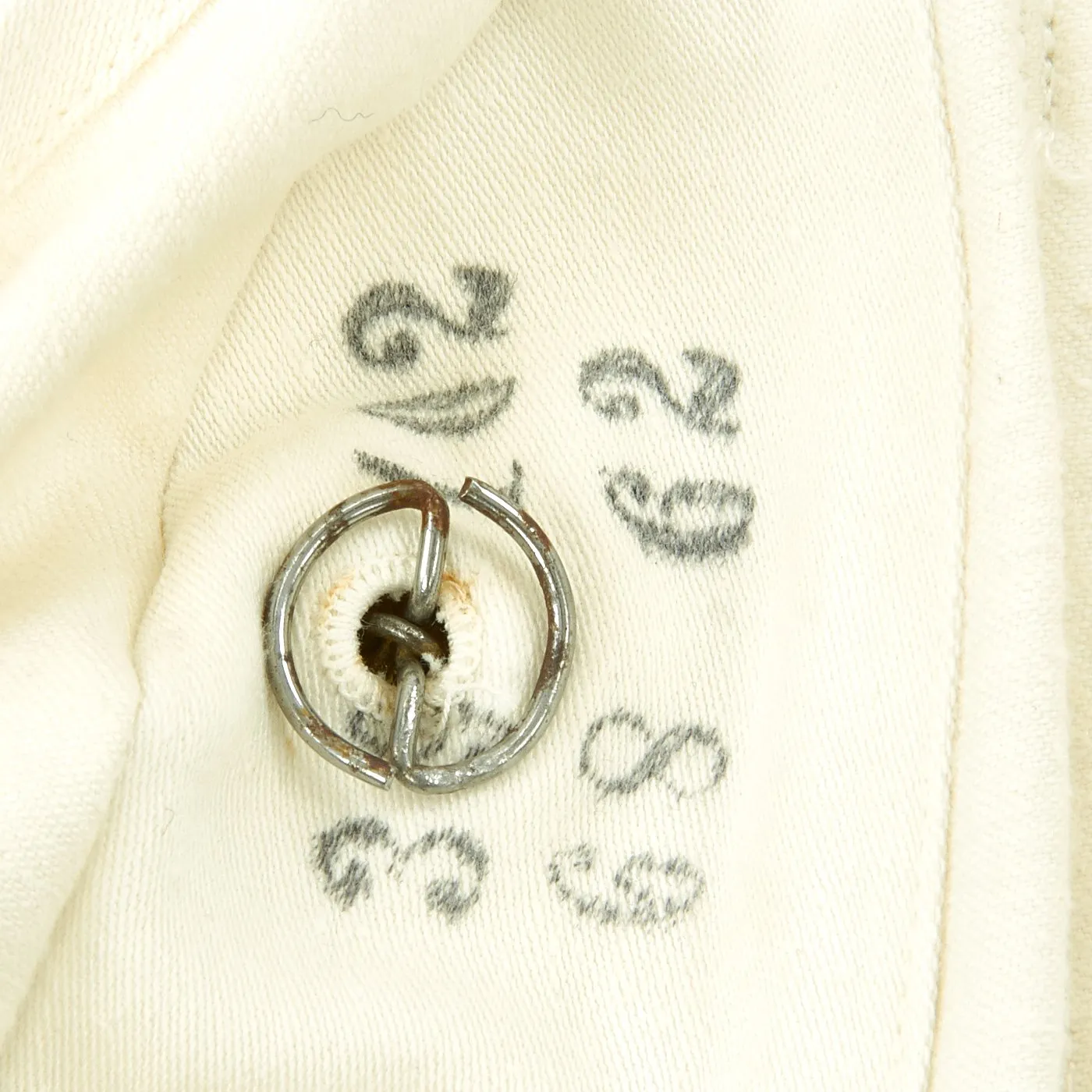 Original German WWII Kriegsmarine Oberleutnant White Summer Tunic with Officer Brocade Belt