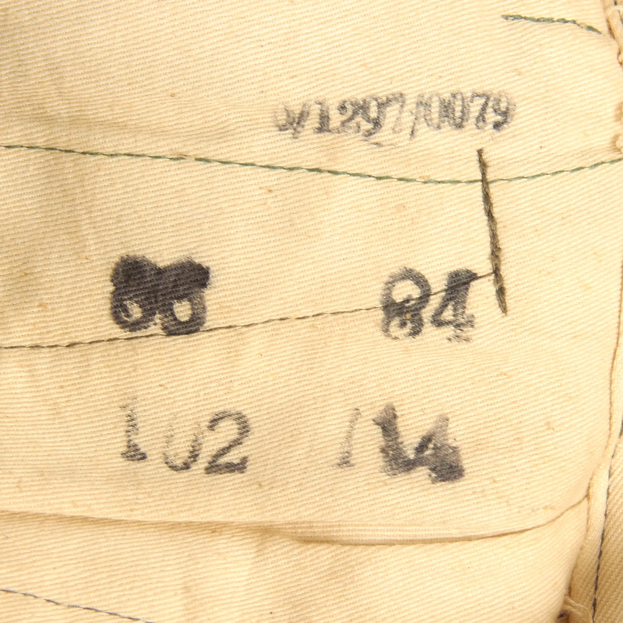 Original German WWII Waffen SS 1944 Pattern "Pea Dot" Camouflage HBT M44 Uniform Tunic & Trousers with Resewn Eagle