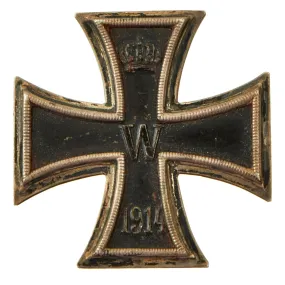 Original Imperial German WWI Prussian Iron Cross First Class 1914 with Pinback by the Royal Mint Order - EKI