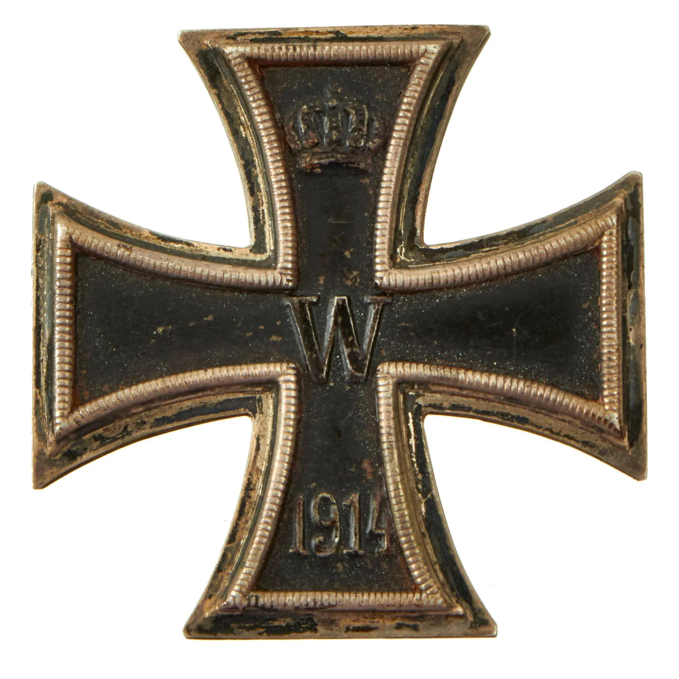 Original Imperial German WWI Prussian Iron Cross First Class 1914 with Pinback by the Royal Mint Order - EKI