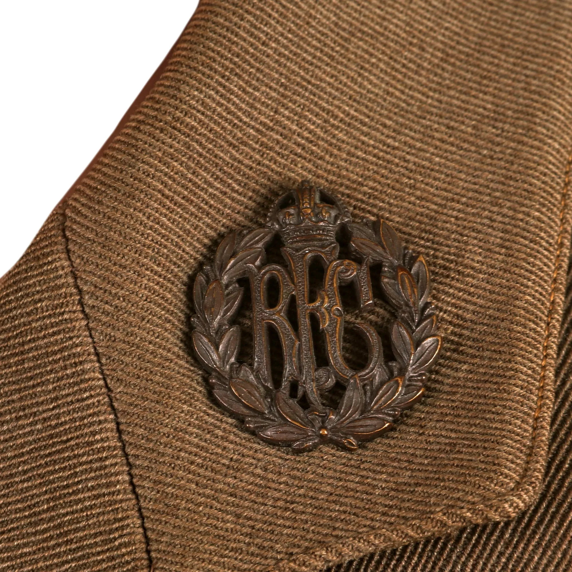 Original Pre-1916 WWI Canadian Royal Flying Corps Pilot Lieutenant Officers Cuff Rank Tunic with RAF Pilot’s Wings