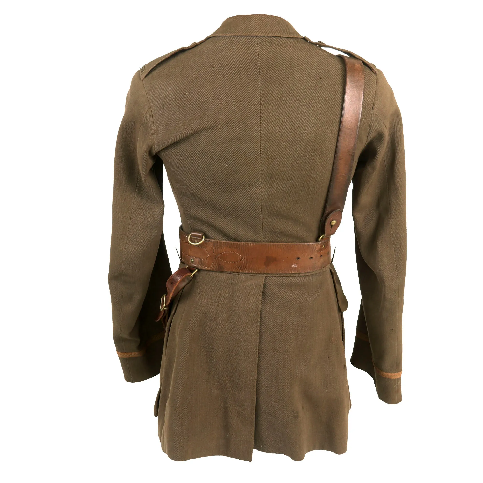 Original Pre-1916 WWI Canadian Royal Flying Corps Pilot Lieutenant Officers Cuff Rank Tunic with RAF Pilot’s Wings