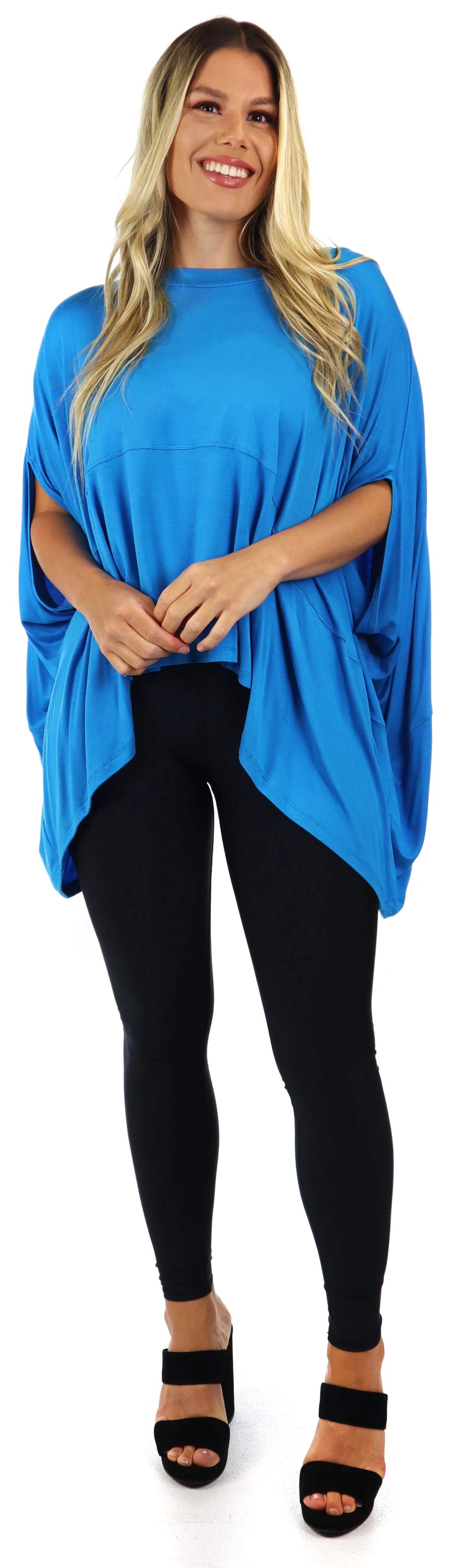 Oversized poncho Top, Fit Small to 3XL, Hip Hop Tunic, Boho Top, Casual top, Summer tunic, Plus size top, Women tunic.