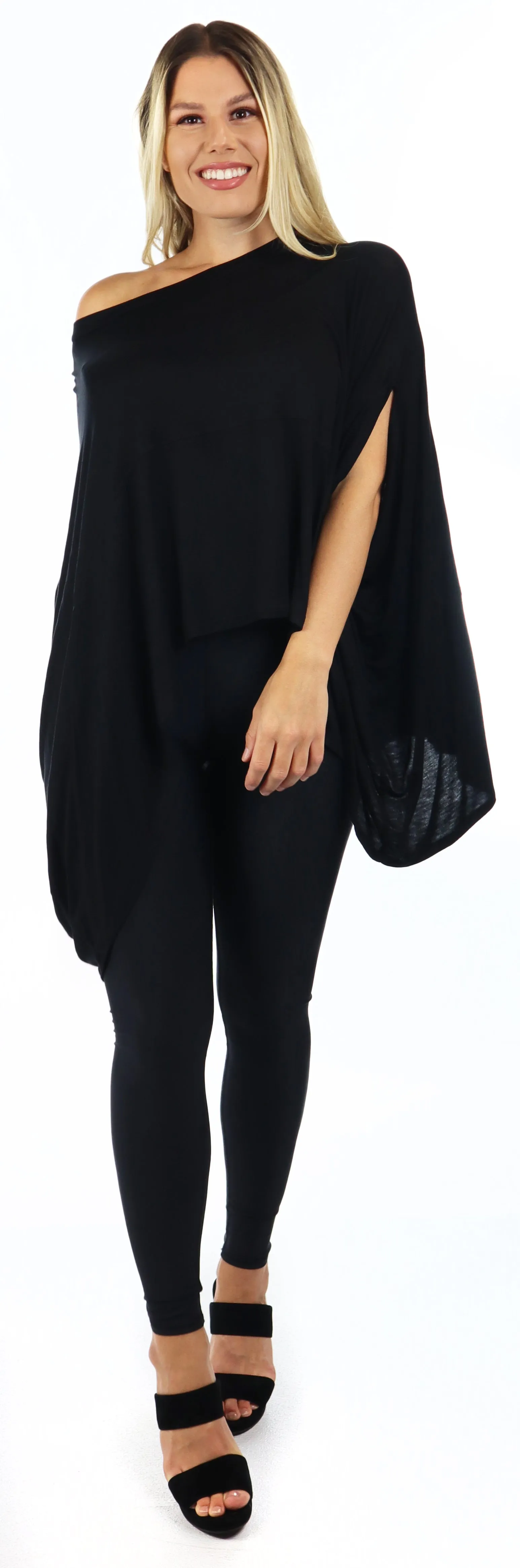 Oversized poncho Top, Fit Small to 3XL, Hip Hop Tunic, Boho Top, Casual top, Summer tunic, Plus size top, Women tunic.