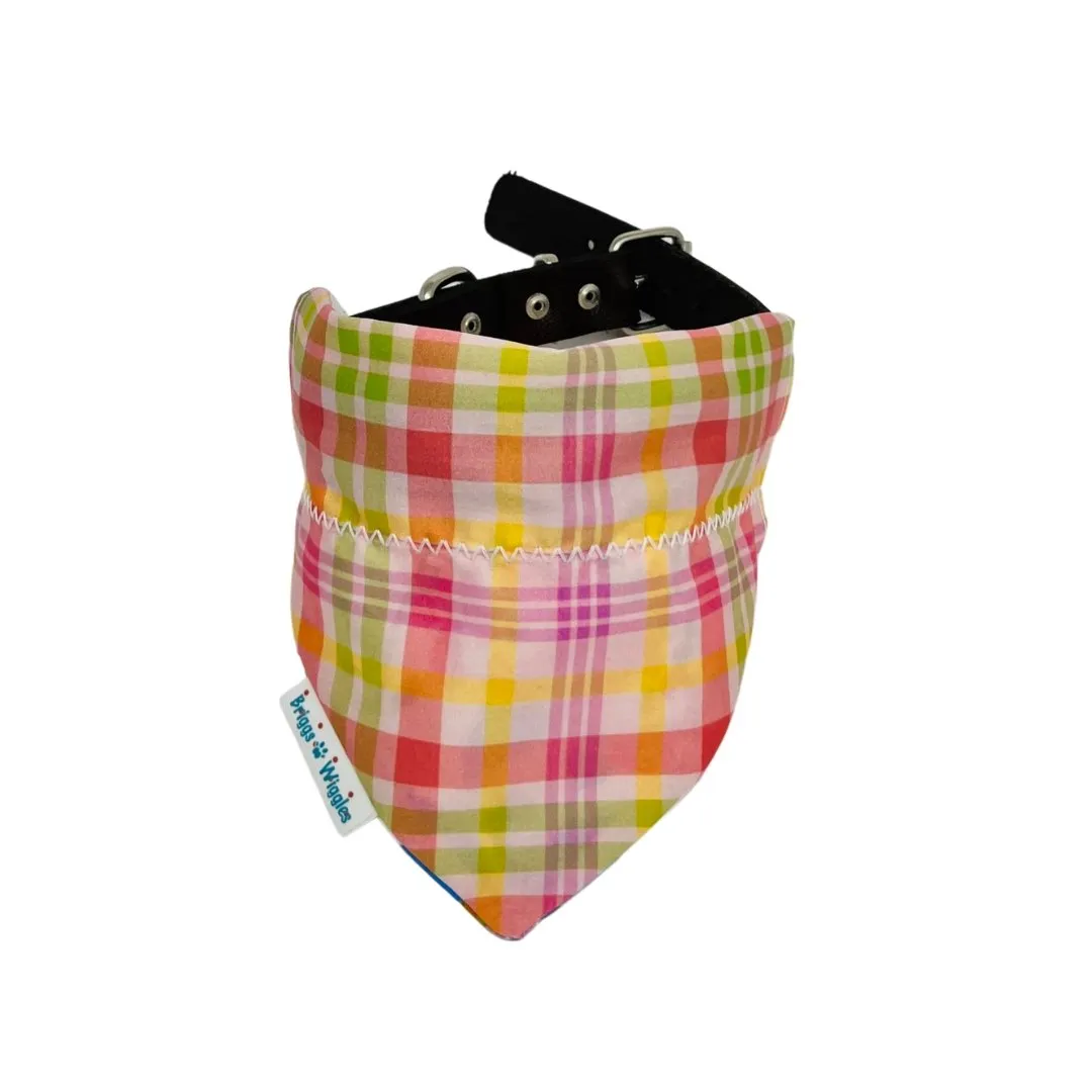 The Audrey Plaid Dog Bandana