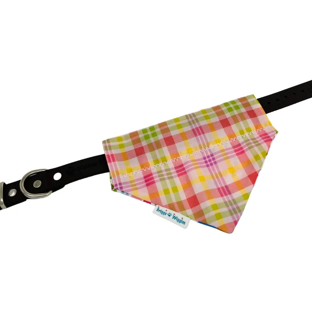 The Audrey Plaid Dog Bandana