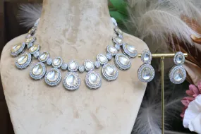 Uncut Gold Plated Necklace
