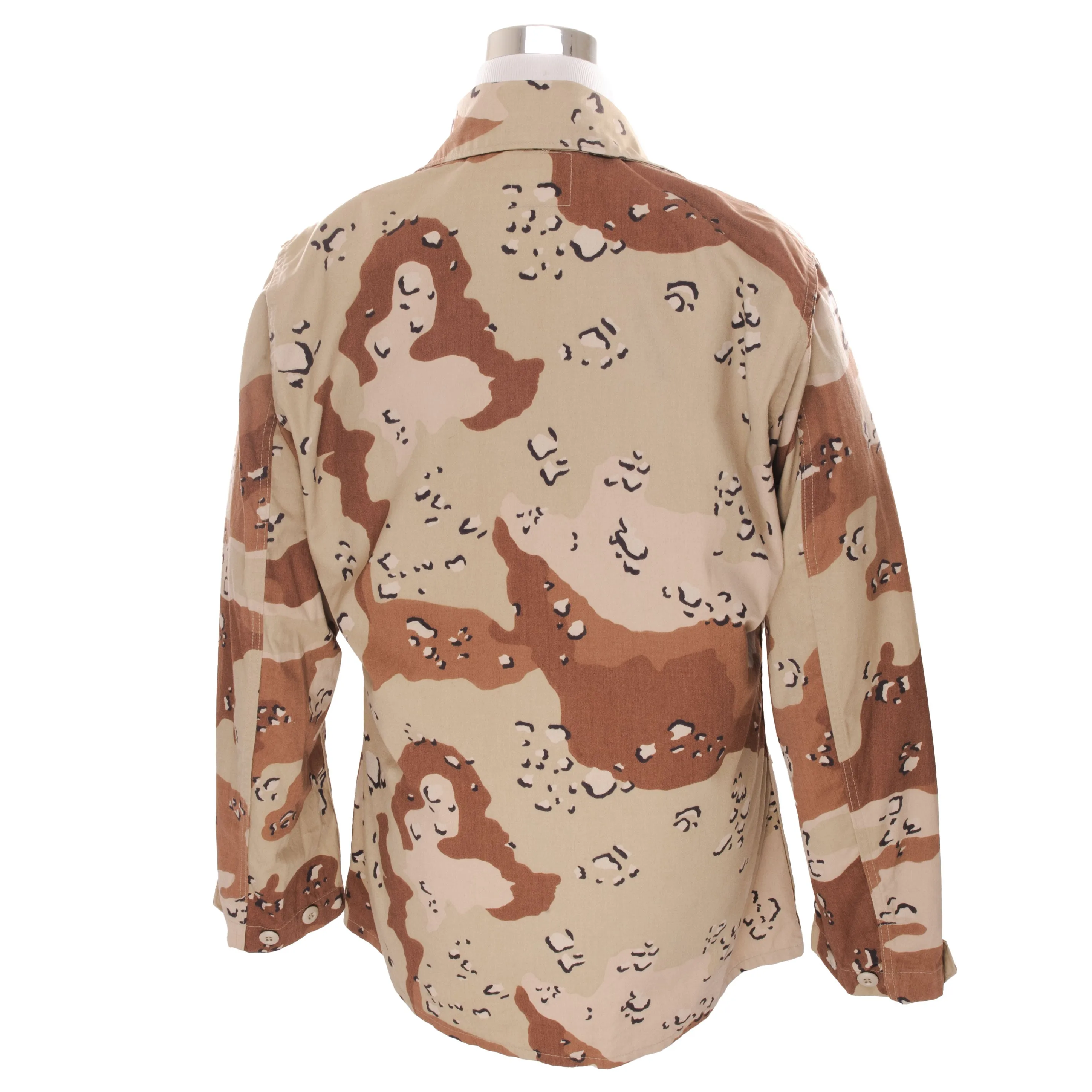 VINTAGE US ARMY DESERT CAMO CHOCOLATE CHIP JACKET 1990 MEDIUM LONG