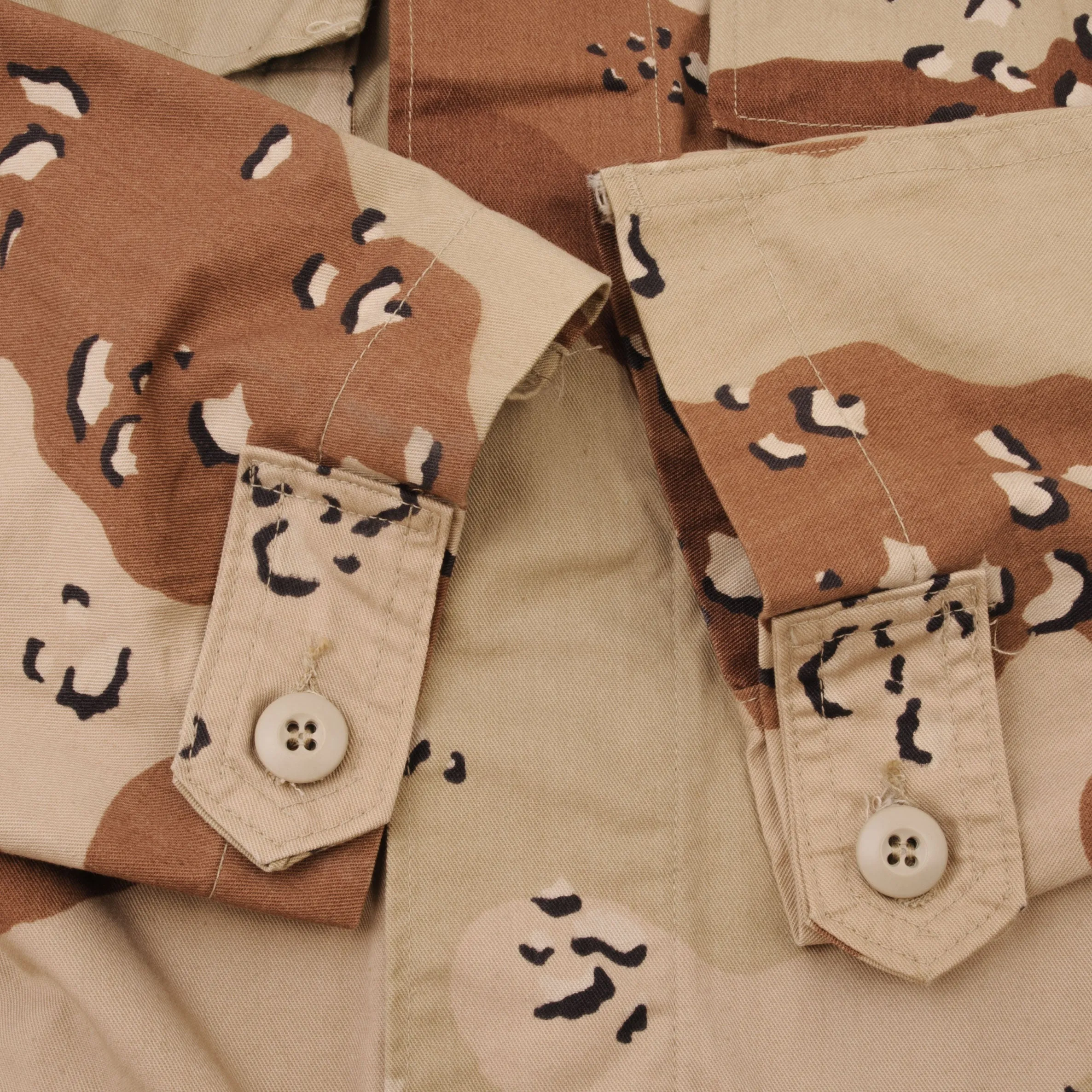 VINTAGE US ARMY DESERT CAMO CHOCOLATE CHIP JACKET 1990 MEDIUM LONG