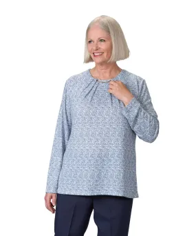 Women's Long Sleeve Open Back Sweater Knit Top - Clearance