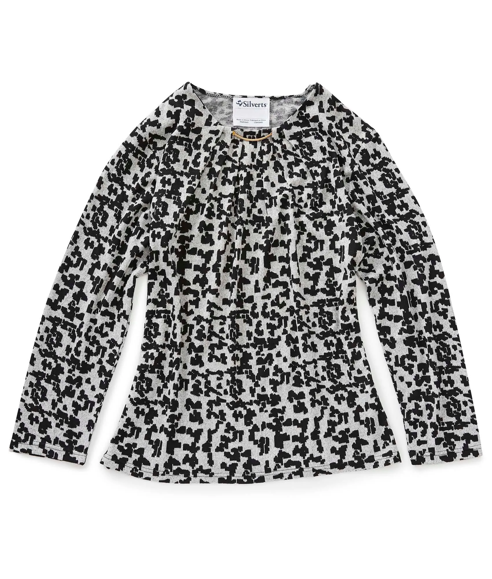 Women's Long Sleeve Open Back Sweater Knit Top - Clearance