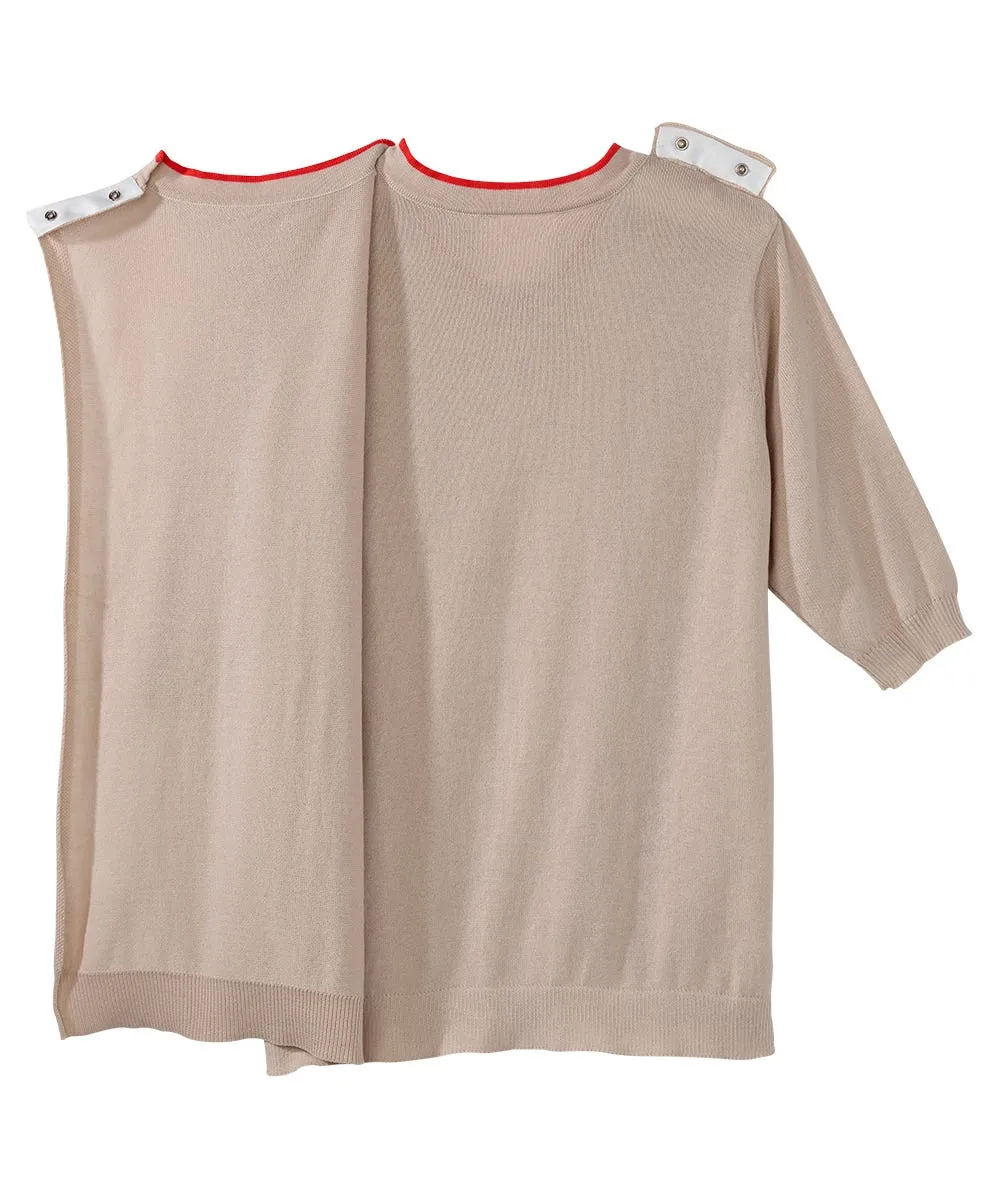 Women's Open Back Detailed Twofer Cardigan