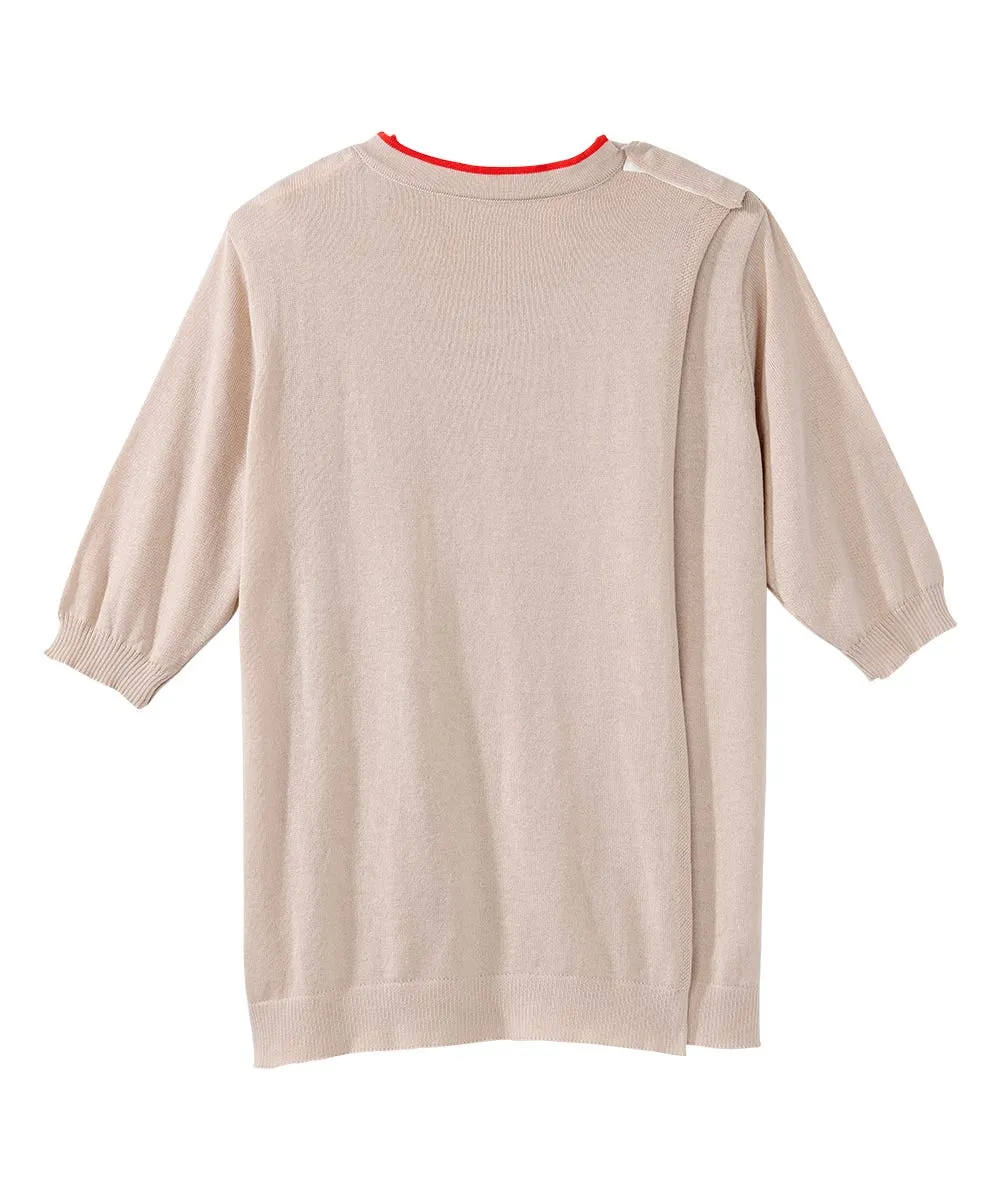 Women's Open Back Detailed Twofer Cardigan