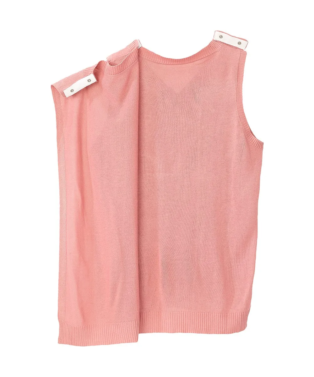 Women's Open Back Embroidered Sweater Vest