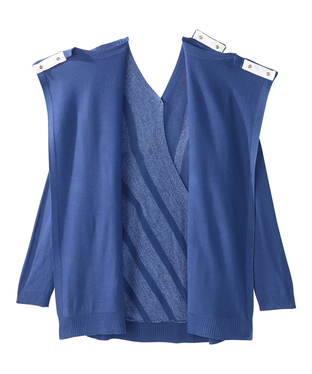Women's Open Back Stripe Sweater